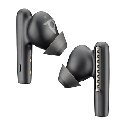 Poly (Plantronics + Polycom)Voyager Free 60 UC True Wireless Earbuds, In-Ear W/Noise-Canceling Mic, 5.8G, Compatible W/Iphone, Android, PC/Mac, Zoom, Teams, Up To 16.5 Hours Talk Time, Black - Openbox