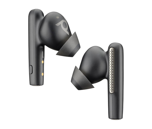 Poly (Plantronics + Polycom)Voyager Free 60 UC True Wireless Earbuds, In-Ear W/Noise-Canceling Mic, 5.8G, Compatible W/Iphone, Android, PC/Mac, Zoom, Teams, Up To 16.5 Hours Talk Time, Black - Openbox