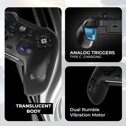 EvoFox Go Bluetooth Gamepad for iPhones, iPads & Android - openbox