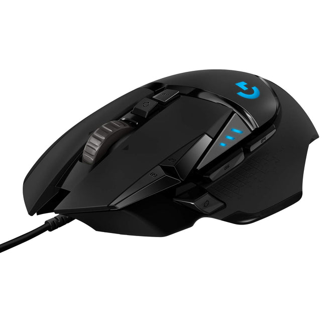 Logitech G502 Hero High Performance Wired USB Gaming Mouse, Hero 25K Sensor, 25,600 DPI, RGB, Adjustable Weights, 11 Programmable Buttons, On-Board Memory, PC/Mac - Black - Openbox