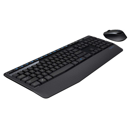 Logitech MK345 Wireless Combo Full-Sized Keyboard with Palm Rest and Comfortable Right-Handed Mouse, 2.4 GHz Wireless USB Receiver, Compatible with PC, Laptop - Openbox