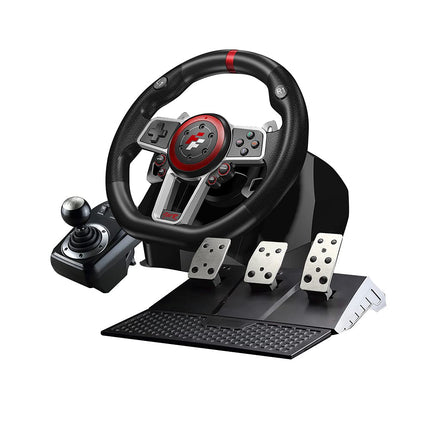 Flashfire Suzuka 900R Racing Wheel Set With Clutch pedals and H-shifter for PC, PS3, PS4, Xbox 360, XBOX ONE and Nintendo Switch(Es900R) - OPENBOX