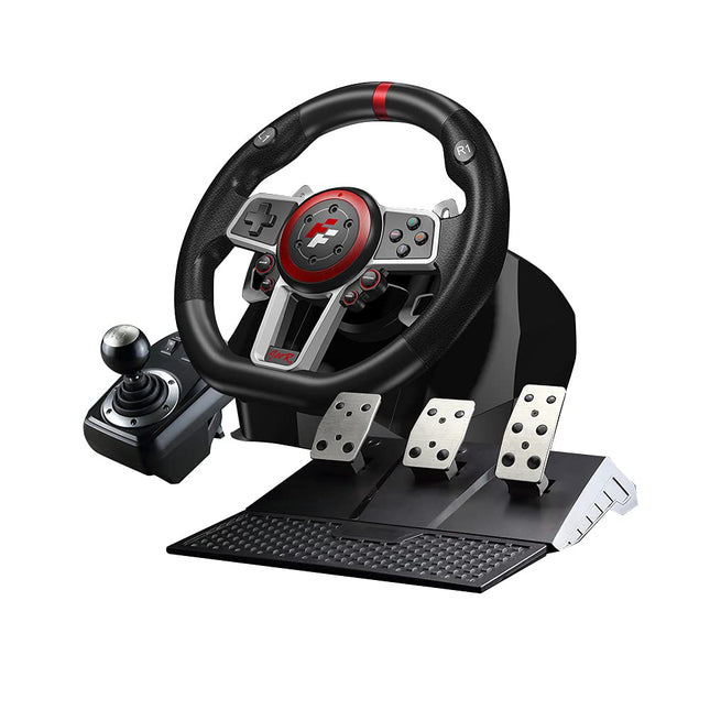 Flashfire Suzuka 900R Racing Wheel Set With Clutch pedals and H-shifter for PC, PS3, PS4, Xbox 360, XBOX ONE and Nintendo Switch(Es900R) - OPENBOX