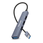 Honeywell Newly Launched 4-in-1 Ultra Slim USB Hub 1xUSB 3.0 & 3 x USB 2.0 Ports, 30cms Cable, DataTransfer Speed Upto 5GBPS - OPENBOX