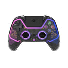 Cosmic Byte Quantum Gamepad Dual Model Bluetooth+ Wired for PS4, PC, iOS, Android, Nintendo Switch, Hall Effect Triggers and Joystick, Touchpad, Speaker, 1000mAH Battery (Transparent Black) - Openbox