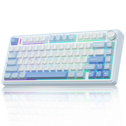 Aula F75 75% Wireless Mechanical Keyboard | Hot Swappable | Pre-lubed Linear Switches | RGB Backlit | 2.4GHz/Type-C/Bluetooth Gaming Keyboard - Openbox