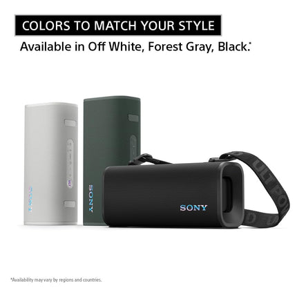 Sony ULT Field 3 Bluetooth Speaker, 48W Massive Bass, 24Hr Battery, IP67 Water/Dust/Shock/Rustproof, Hands-Free Calling, Quick Charge, Strap-Grey - Openbox