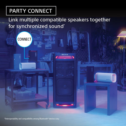 Sony ULT Field 3 Bluetooth Speaker, 48W Massive Bass, 24Hr Battery, IP67 Water/Dust/Shock/Rustproof, Hands-Free Calling, Quick Charge, Strap-Grey - Openbox