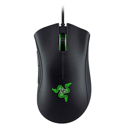 Razer DeathAdder Essential Wired Gaming Mouse I Single-Color Green Lighting I 6400DPI Optical Sensor - Openbox