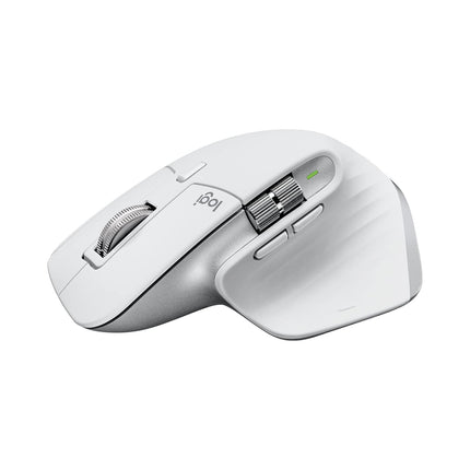 Logitech MX Master 3S with Free Adobe Subscription - Wireless Performance Mouse with Ultra-Fast Scrolling, Ergo, 8K DPI, Track on Glass, Quiet Clicks, USB-C, Bluetooth, Chrome-Pale Grey - NEW