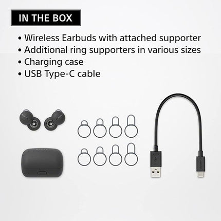 Sony LinkBuds WF-L900 with Open-Ring Design for Ambient Sound, 17.5 Hrs Battery, DSEE, IPX4, True Wireless Earbuds - Openbox