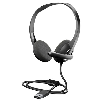 Honeywell New Suono P40 Wired On-Ear Headphones with Rotating Mic for HD Calling, Dual 40mm Drivers, Adjustable Headband for PC/Laptop/Computers, in-Built Noise canceling, Stereo Sound, Deep Bass - OPENBOX