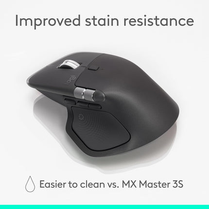 Logitech MX Master 4, Ergonomic Wireless Mouse with Advanced Performance Haptic Feedback, Ultra-Fast Scrolling, USB-C Charging, Bluetooth, Windows, MacOS - Graphite - Openbox