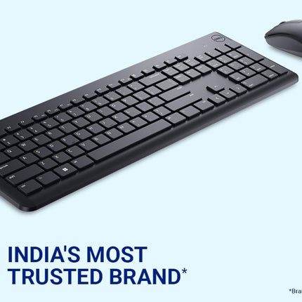 Dell KM3322W Wireless USB Keyboard and Mouse Combo, Anti-Fade & Spill-Resistant Keys, up to 36 Month Battery Life, 3Y Advance Exchange Warranty - Openbox