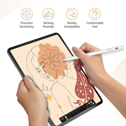 Amazon Basics 2nd Gen Stylus Pen for IPAD | Supports Palm Rejection, Tilt Sensor, Precise for Writing/Drawing| for iPad 6/7/ 8/ 9th Gen; iPad 10.2", Pro 11/12.9", Mini 5/6th, Air 3/4th Gen (Assorted Color)- OPENBOX