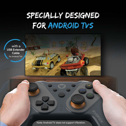 EvoFox Elite Ops Wireless Gamepad for Google TV and Android TV - Openbox
