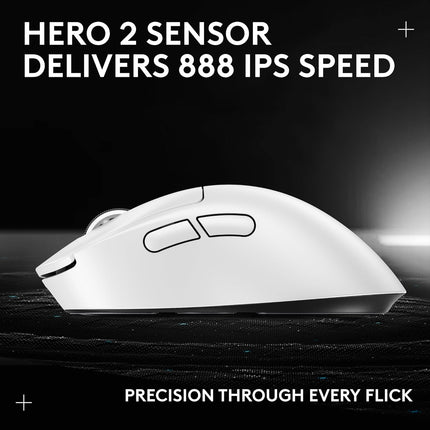 Logitech G PRO X Superlight 2 DEX Lightspeed Wireless Gaming Mouse, 60g Pro-Grade Lightweight Mouse with 5 Programmable Buttons, 44k DPI Sensor, USB-C Charging, for PC/Mac - White - New Sealed Pack