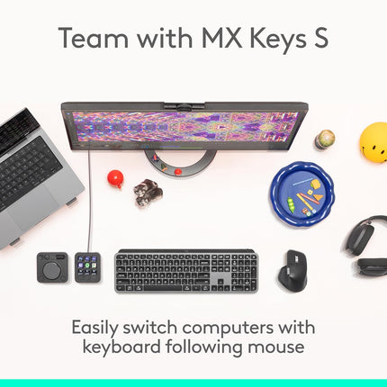 Logitech MX Master 4, Ergonomic Wireless Mouse with Advanced Performance Haptic Feedback, Ultra-Fast Scrolling, USB-C Charging, Bluetooth, Windows, MacOS - Graphite - Openbox