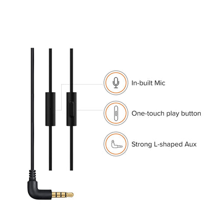 Xiaomi Mi Wired in-Ear Earphones with Mic, Ultra Deep Bass & Metal Sound Chamber - Assorted Colors- Openbox