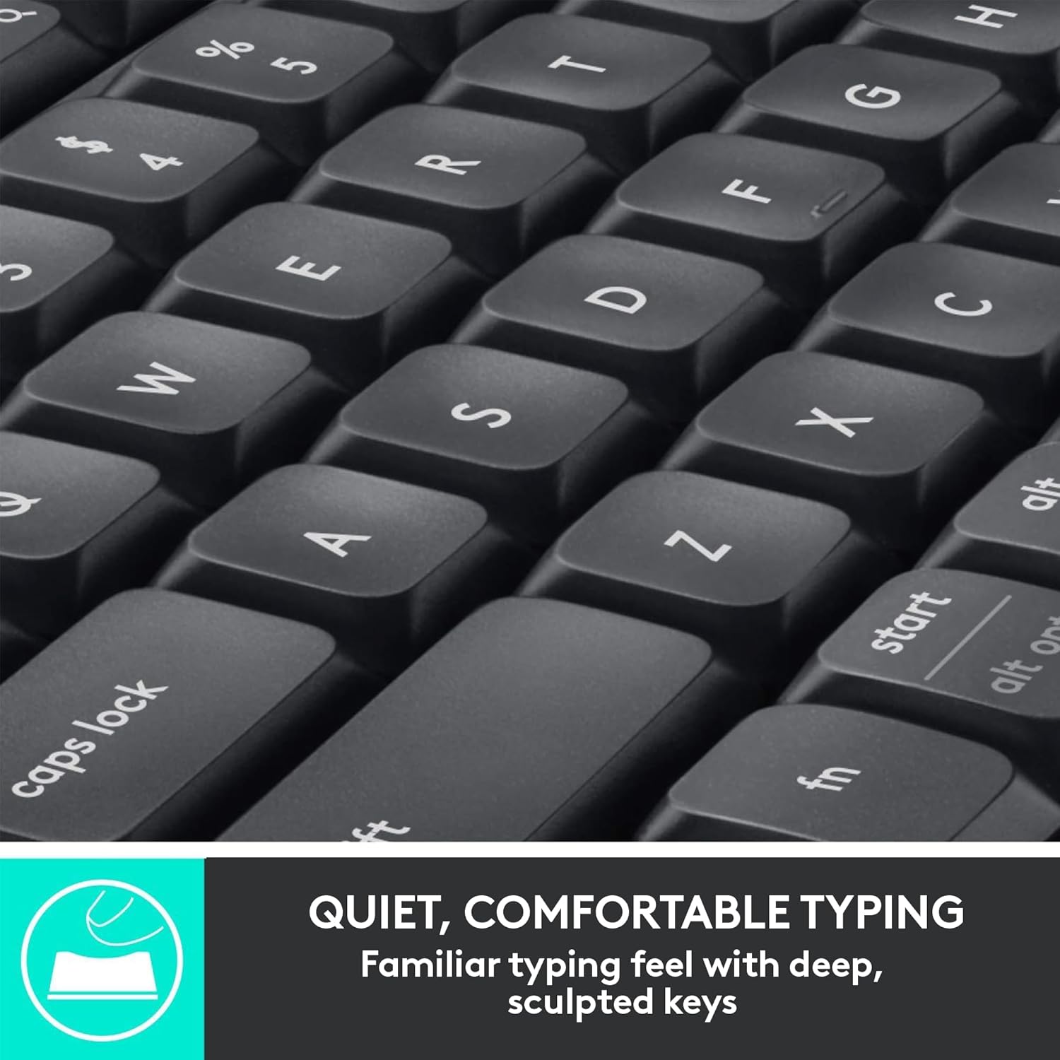 Logitech MK850 Multi-Device Wireless Keyboard and Mouse Set, 2.4GHz Wireless & Bluetooth, Curved Keyframe , 12 Programmable Keys, 3-Year Battery Life, PC/Mac