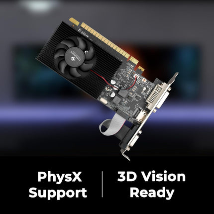 ZEBRONICS GT740-4GD3 Graphics Card,pci_e_x16 Powered by NVIDIA,4GB GDDR3,128-Bit,Pcie3.0,Upto 2560 X 1440 @60Hz,Multiple Outputs-HDMI | DVI | VGA,Physx Support,Heatsink with Fan,High Efficiency - Openbox