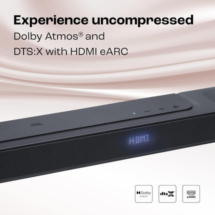 JBL Bar 1000 Pro, 11.1 (7.1.4) Channel Truly Wireless Soundbar with True Dolby Atmos