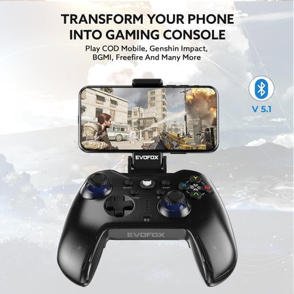 EvoFox Go Bluetooth Gamepad for iPhones, iPads & Android - openbox