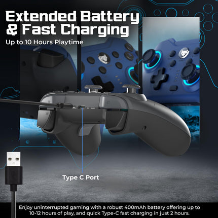 EvoFox Elite X2 Wireless Gaming Controller For PC - openbox