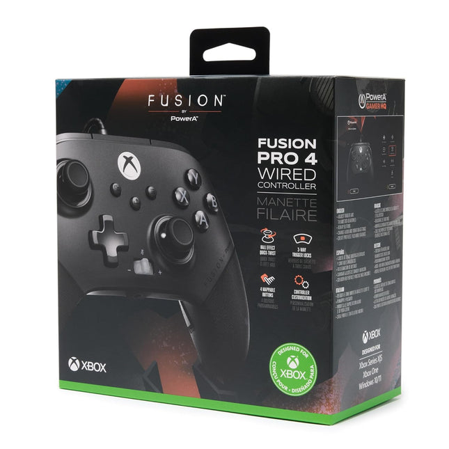 PowerA FUSION Pro 4 Wired Gaming Controller with Magnetic Hall Effect for Xbox Series X/S, Xbox One, PC, Windows 10/11 - Openbox