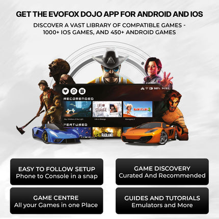 EvoFox Deck 2 Smartphone Gamepad with Hall Effect Triggers & Joysticks | Bluetooth Wireless Controller for Android, iOS, Windows, macOS & Nintendo Switch | Key Mapping, Macro Buttons, RGB Lighting - OPENBOX