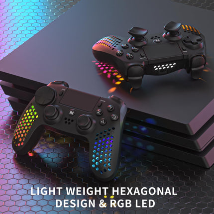 NiTHO HEXAGON Wireless RGB Controller for PS4, PC, Android & iOS - openbox