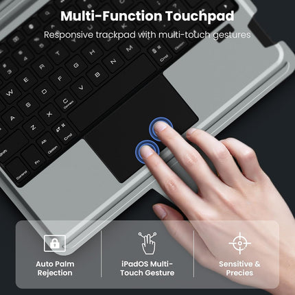 Nillkin Bumper Combo typecase Backlit Keyboard Case Type Case for Apple iPad 10th gen & 11th Gen 11"(A16)(2025) [Magnetic Detachable] Keyboard Protective Case with Multi-Touch Trackpad & Wireless Pencil Holder - New Sealed Pack