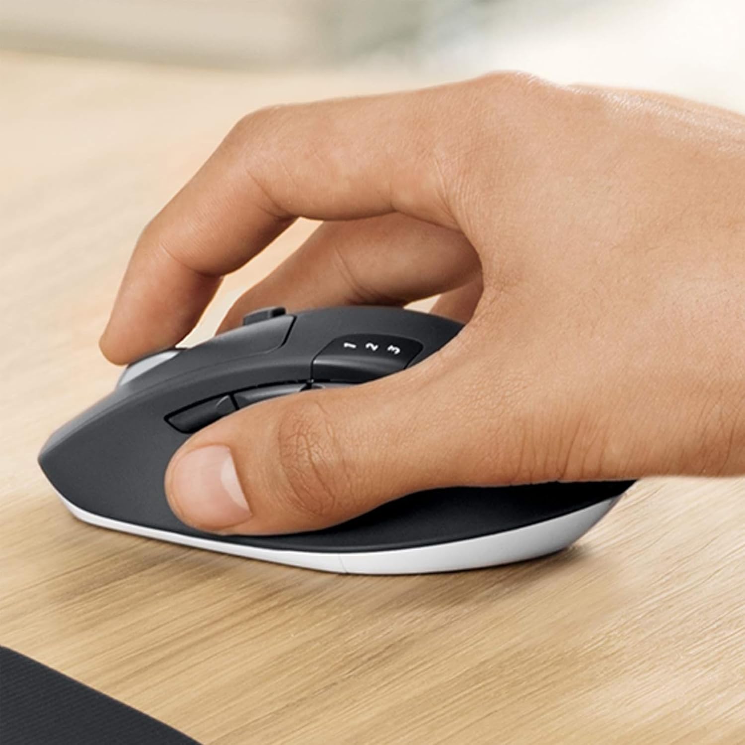 Logitech MK850 Multi-Device Wireless Keyboard and Mouse Set, 2.4GHz Wireless & Bluetooth, Curved Keyframe , 12 Programmable Keys, 3-Year Battery Life, PC/Mac