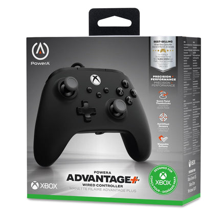 PowerA Advantage Plus Wired Gaming Controller for Xbox Series X/S, Xbox One, PC, Windows 10/11, Hall Effect Thumbsticks & Triggers - Openbox