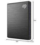 Seagate One Touch 2 TB External SSD up to 1030 Mb/s, for Windows and Mac, with Android App, 3 yr Data Recovery Services, Portable Solid State Drive Black
