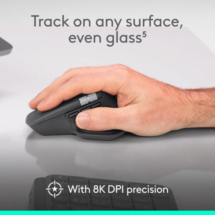 Logitech MX Master 4, Ergonomic Wireless Mouse with Advanced Performance Haptic Feedback, Ultra-Fast Scrolling, USB-C Charging, Bluetooth, Windows, MacOS - Graphite - Openbox