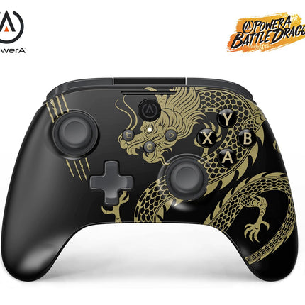 PowerA Battle Dragon™ Advanced Wireless Controller for PC & Cloud Gaming: Magnetic Hall Effect, Asymmetric Rumble Motors, 30h Playtime (Not for iOS)  - Openbox