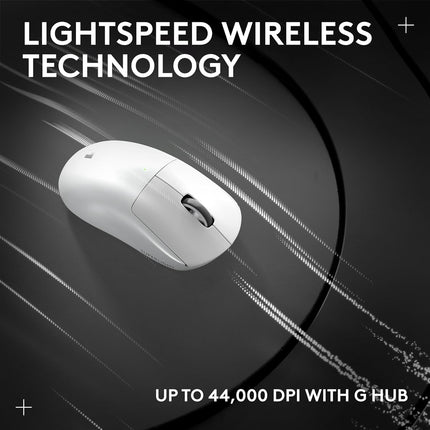 Logitech G PRO X Superlight 2 Lightspeed Wireless Gaming Mouse, 32,000 DPI, 5 Programmable Buttons, USB-C Charging, PC & Mac - White - New Sealed Pack