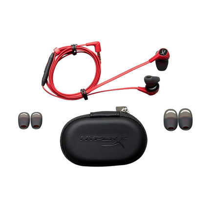 Hyperx Cloud Earbuds Wired in Ear Gaming Earphones with Mic for Nintendo Switch and Mobile Gaming (Red) - Openbox
