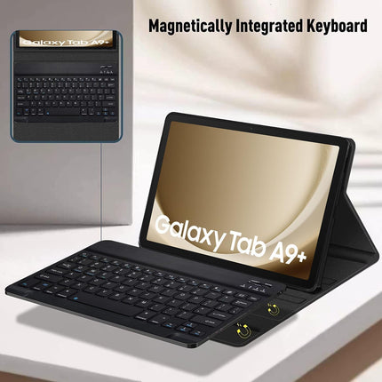 typecase Keyboard Case for Samsung Galaxy Tab A11+ / A11 Plus 2025 (11 Inch) & A9+/ A9 Plus 2023 (11 inch) with Multi Viewing Angle, Wireless Detachable Folio KB Cover with S Pen Holder-Black - Openbox