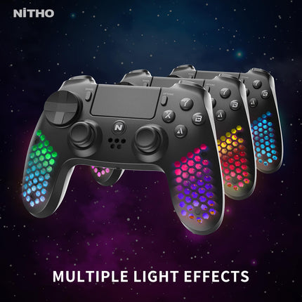 NiTHO HEXAGON Wireless RGB Controller for PS4, PC, Android & iOS - openbox