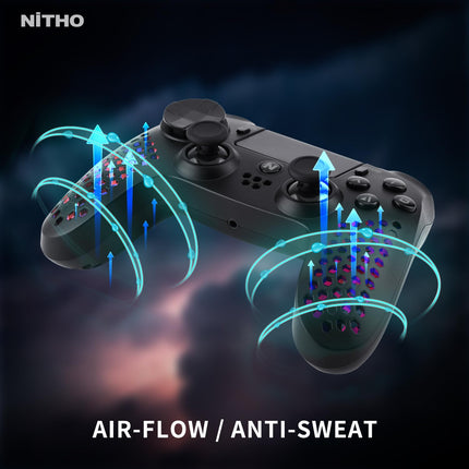 NiTHO HEXAGON Wireless RGB Controller for PS4, PC, Android & iOS - openbox