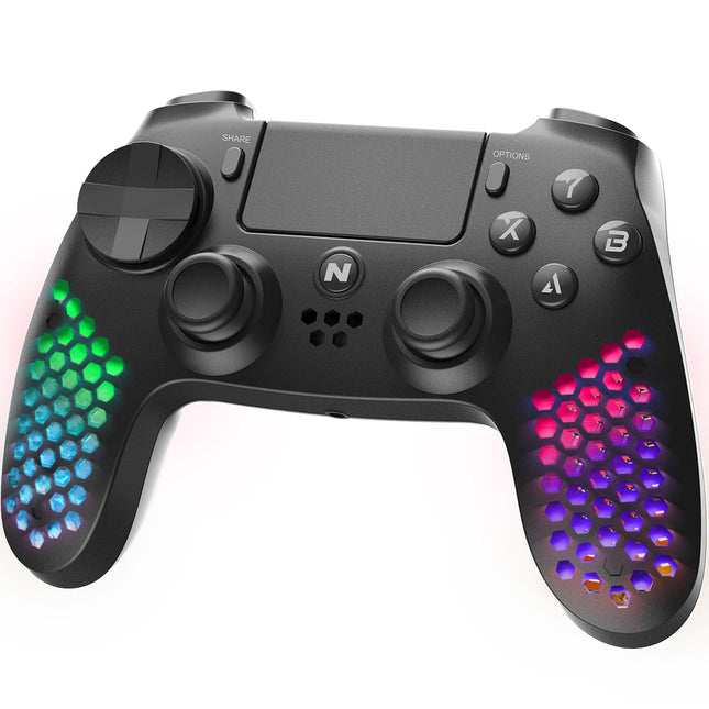 NiTHO HEXAGON Wireless RGB Controller for PS4, PC, Android & iOS - openbox