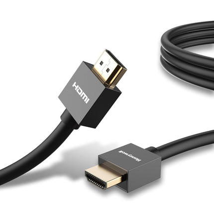 Honeywell HDMI Cable v2.0 with Ethernet, 3D/4K@60Hz Ultra HD Resolution, 2 Mtr, 18 GBPS Transmission Speed, High-Speed, Compatible with all HDMI Devices Laptop Desktop TV Set-top Box Gaming Console - OpenBox
