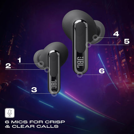 JBL Live Beam 3 TWS,Hi-Res Audio True ANC Earbuds,Smart Case with Touch Display,48H Playtime,Wireless Charging,6 Mic,Multipoint Connection - OPENBOX