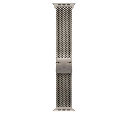 Apple Watch Band - Titanium Milanese Loop - 49mm - Natural - Small - Openbox