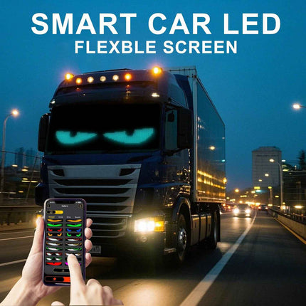LED Matrix Panel Devil's Eyes APP Programmable,Flexible Scrolling Text Messages Display Car LED Display - New Sealed Pack