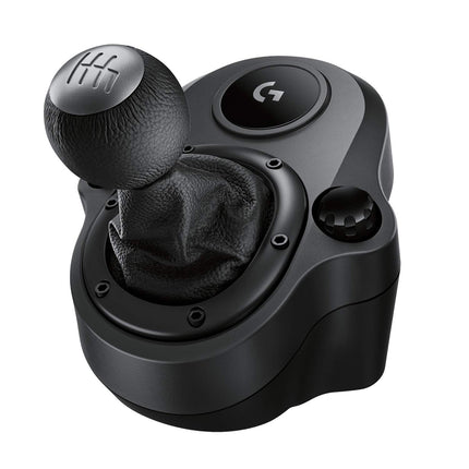 Logitech G Driving Force Racing Wheels Shifter for G29, G920 & G923, 6 Speed, Push Down Reverse Gear, Steel and Leather Construction - Black - OPENBOX
