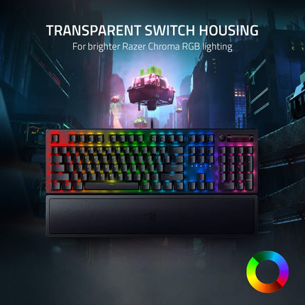 Razer BlackWidow V3 - Black - Mechanical Gaming Keyboard with Razer Chroma RGB - Green Switch - Openbox