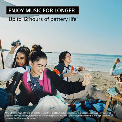 Sony ULT Field 1 Wireless 30W Bluetooth Speaker, 12hrs Playtime, Massive Bass, Hands Free Calling, IP67 Water, Dust & Rustproof, Sound Connect App-Black - OpenBox